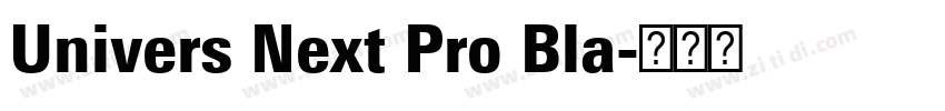 Univers Next Pro Bla字体转换